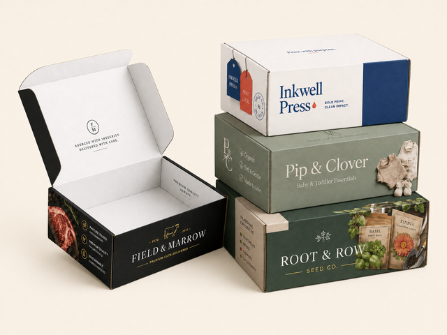 Custom Printed Mailer Box Collection for Subscription & Ecommerce Brands